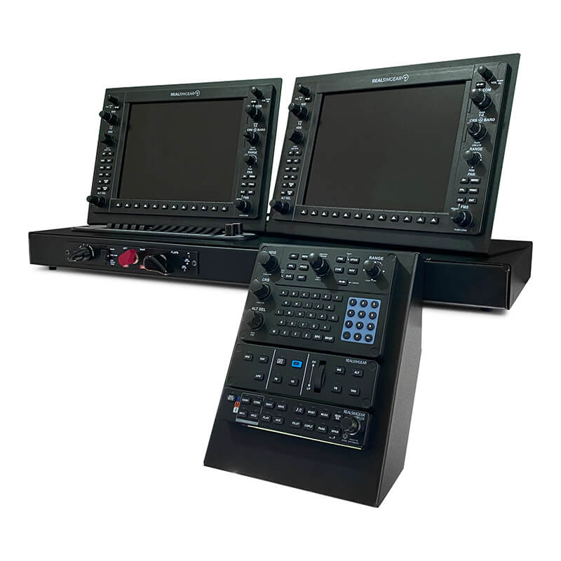 RealSimGear Cirrus Desktop Console: The ultimate Cirrus home simulator. Authentic hardware, seamless integration with standard controllers, and compatibility with RealSimGear / TorqueSim SR22 aircraft for unrivaled realism. Compact, fully enclosed design with single USB 3 and power connection. No mounting brackets needed.
