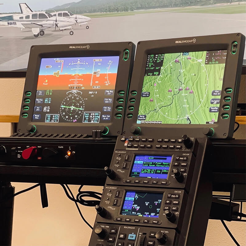 RealSimGear Cirrus Desktop Console: The ultimate Cirrus home simulator. Authentic hardware, seamless integration with standard controllers, and compatibility with RealSimGear / TorqueSim SR22 aircraft for unrivaled realism. Compact, fully enclosed design with single USB 3 and power connection. No mounting brackets needed.