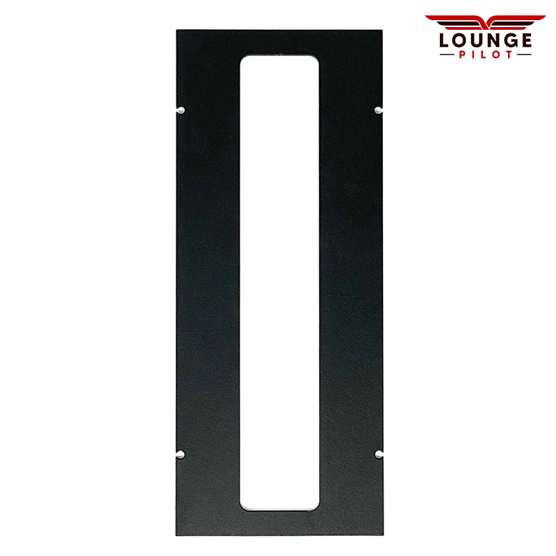 Mounting bracket for integrating the G1000 GMA audio panel into the centre of the RealSimGear G1000 suite (PFD and MFD) desktop stand. This bracket enables the GMA audio panel to be positioned centrally between the PFD and MFD modules, providing convenient access to the audio panel controls.