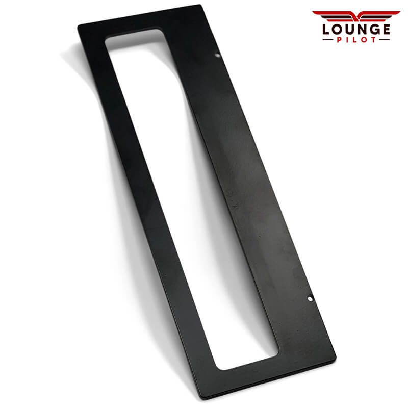 Mounting bracket for adding the G1000 GMA audio panel to the RealSimGear G1000 PFD desktop stand. This enables the attachment of the GMA audio panel to the side of the PFD module, providing convenient access to the audio panel buttons.
