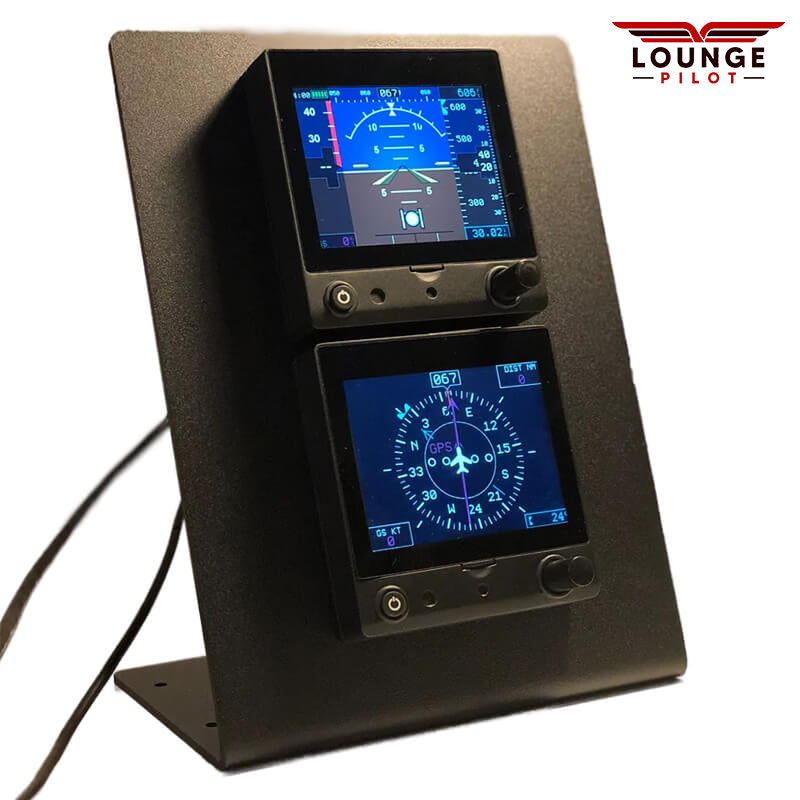 RealSimGear Dual G5 Bundle: Experience the realism of the G5 Glass Instrument in X-Plane 11 or 12. Compatible with RealSimGear G5 software and Air Manager Premium G5 Gauge for X-Plane 11/12, MSFS, and P3D. Features include high brightness LCD display, backlit power button, and intuitive push button knob.