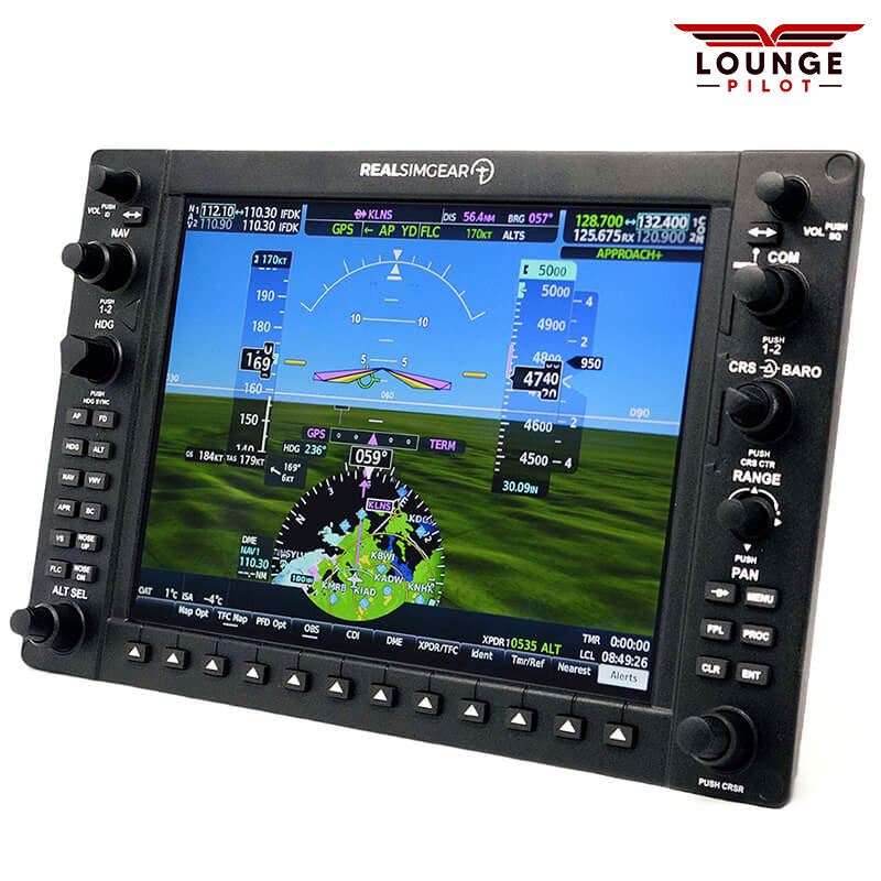 RealSimGear G1000 PFD/MFD Module: Ultimate realism in flight sim hardware. IPS 10.4" display for clarity. Backlit buttons for immersion. Easy USB/HDMI setup. Compatible with X-Plane v11/12 (Windows only), MSFS 2020, and P3D. Versatile mounting options. Affordable and true-to-life simulation.