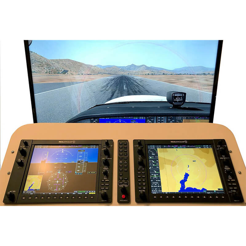RealSimGear G1000 Suite: Ultimate hardware for flight simulators. Includes PFD, MFD, and GMA audio panel. IPS 10.4-inch displays with 1024x768 resolution. Backlit buttons and tactile knobs for realism. Plug-and-play USB/HDMI connectivity. Compatible with X-Plane v11/12 (Windows only) and MSFS 2020. Affordable and realistic. Must-have for flight sim enthusiasts.
