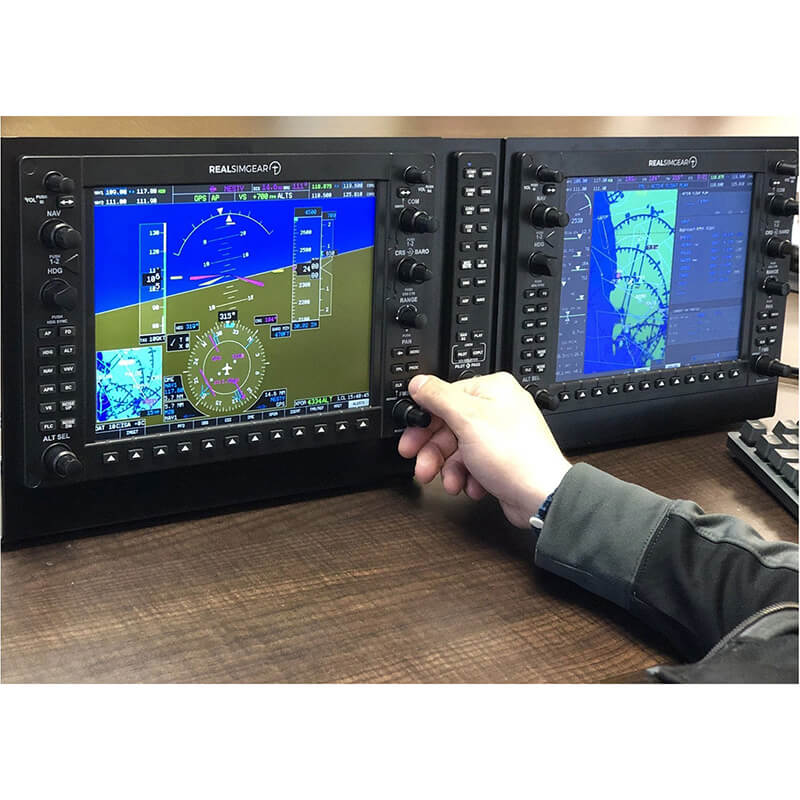 RealSimGear G1000 Suite: Ultimate hardware for flight simulators. Includes PFD, MFD, and GMA audio panel. IPS 10.4-inch displays with 1024x768 resolution. Backlit buttons and tactile knobs for realism. Plug-and-play USB/HDMI connectivity. Compatible with X-Plane v11/12 (Windows only) and MSFS 2020. Affordable and realistic. Must-have for flight sim enthusiasts.