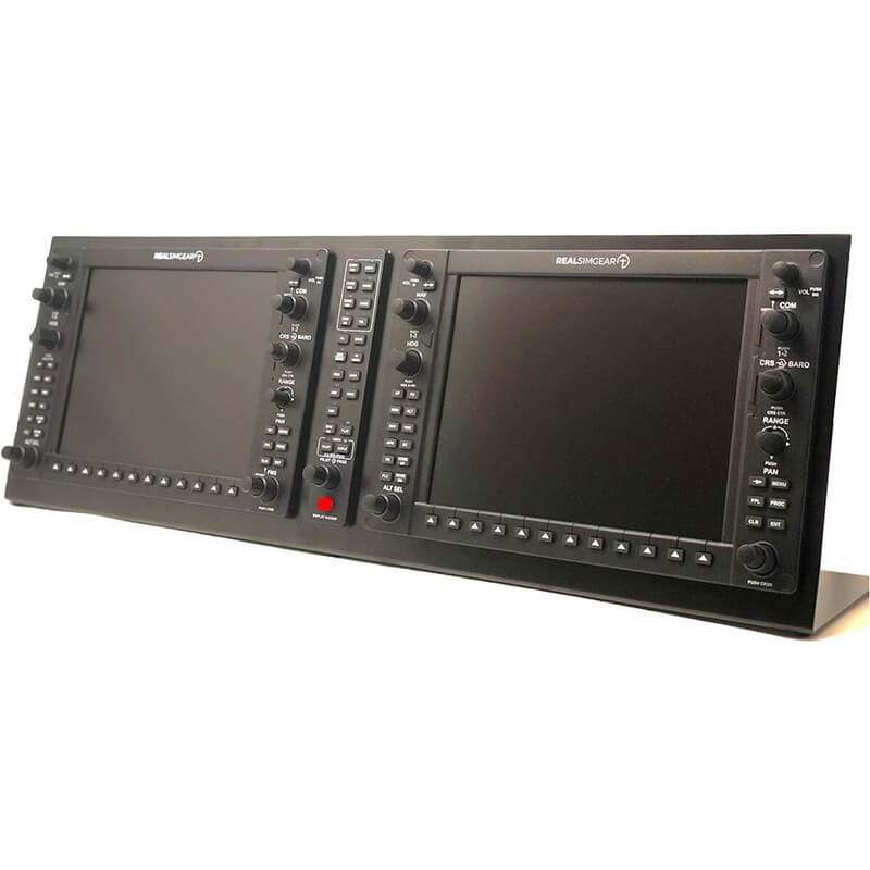 RealSimGear G1000 Suite: Ultimate hardware for flight simulators. Includes PFD, MFD, and GMA audio panel. IPS 10.4-inch displays with 1024x768 resolution. Backlit buttons and tactile knobs for realism. Plug-and-play USB/HDMI connectivity. Compatible with X-Plane v11/12 (Windows only) and MSFS 2020. Affordable and realistic. Must-have for flight sim enthusiasts.
