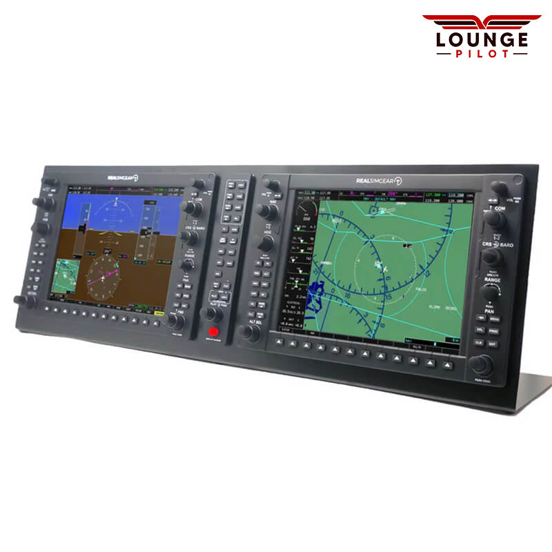 The RealSimGear G1000 Suite is a high quality, ultra realistic hardware interface for your flight simulator. The suite includes the G1000 PFD, MFD and GMA audio panel. The PFD and MFD each contain a dedicated IPS 10.4" wide view angle high quality HDMI display and backlit buttons. The system connects to your PC via a USB and HDMI cable and comes pre-loaded with the RealSimGear drivers for easy 'plug and play' operation.