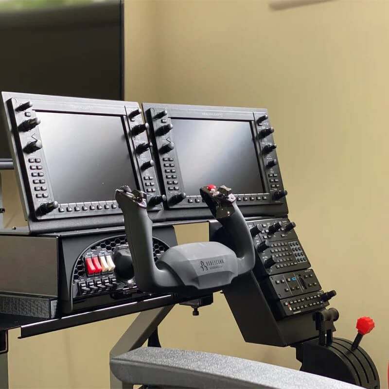 RealSimGear G1000 Suite with Cirrus Perspective Package: The ultimate Cirrus flight training system, featuring G1000 PFD and MFD, Perspective or Perspective+ Centre Console, GFC700 Autopilot panel, GMA350 Audio panel, and more. Compatible with X-Plane, P3D, and MSFS 2020. Fully assembled and pre-configured. Includes realistic buttons and knobs, simple USB connection, and desktop mounts. Easily integrates into existing panels.