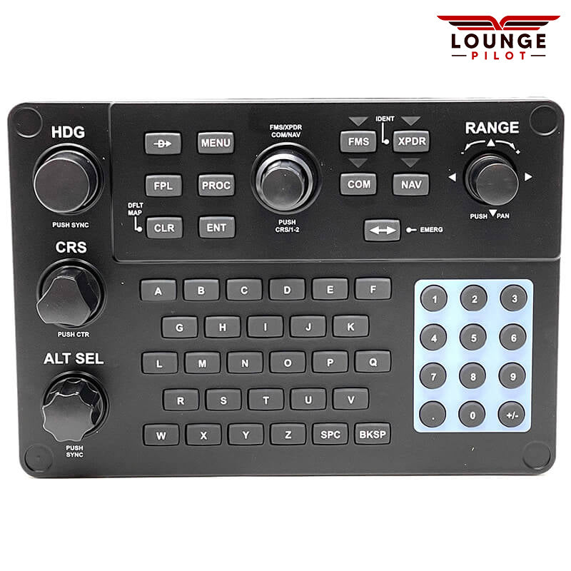 RealSimGear GCU47X: Precision replica of Cirrus G3/G5 control unit. Tactile knobs, silicone keypad for authentic feel. Compatible with HotStart TBM900, TorqueSim SR2x Series, and X-Plane G1000 aircraft. Elevate your simulation with unmatched accuracy.