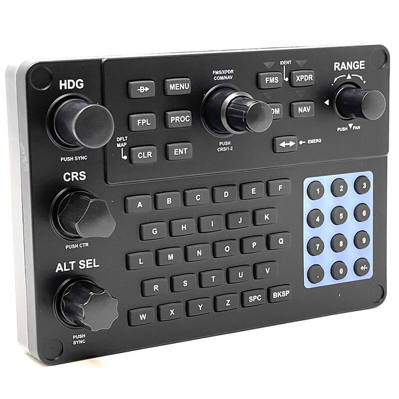 RealSimGear GCU47X: Precision replica of Cirrus G3/G5 control unit. Tactile knobs, silicone keypad for authentic feel. Compatible with HotStart TBM900, TorqueSim SR2x Series, and X-Plane G1000 aircraft. Elevate your simulation with unmatched accuracy.