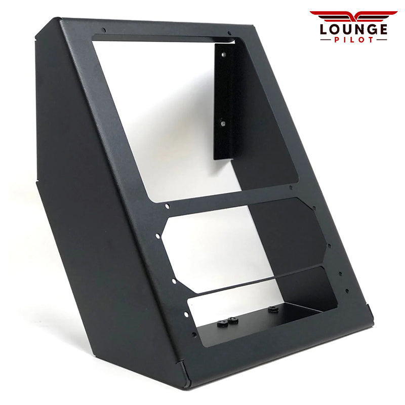 Bracket for securely mounting the following RealSimGear components. This is the same bracket that comes with the RealSimGear GCU Perspective + Stack.  GCU479 GFC500 Autopilot GMA350 Audio Panel