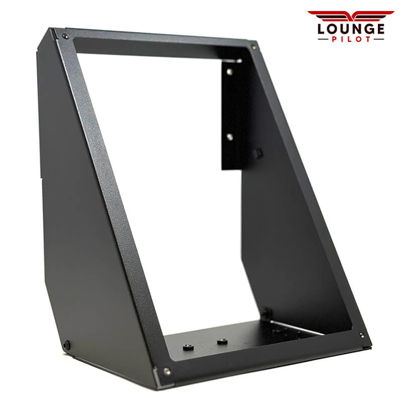 This modular GCU stack system includes a base chassis and your choice of avionics mounting faceplates, making assembly and component swapping easy.  The chassis supports the RealSimGear 7 Port Hub, consolidating all USB connections into one integrated hub.  It also features mounting points for a Logitech throttle and the RealSimGear GCU Adapter plate, which can hold the RealSimGear Cirrus Throttle.