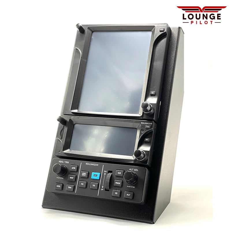 Elevate home flight sim with RealSimGear GTN750, GTN650 & GFC500 Stack. Compatible with TorqueSim Cirrus SR 20 & SR22 Avidyne Entegra. Features GTN750, GTN650, GFC500 autopilot, combo stand. Ideal for instrument flying practice. Includes high-quality LCD screen, tactile buttons, and easy frequency adjustments. Supports X-Plane 11, P3D v3 & v4, FSX Steam Edition. Mount on desktop or panel. Dimensions: 158mm x 160mm