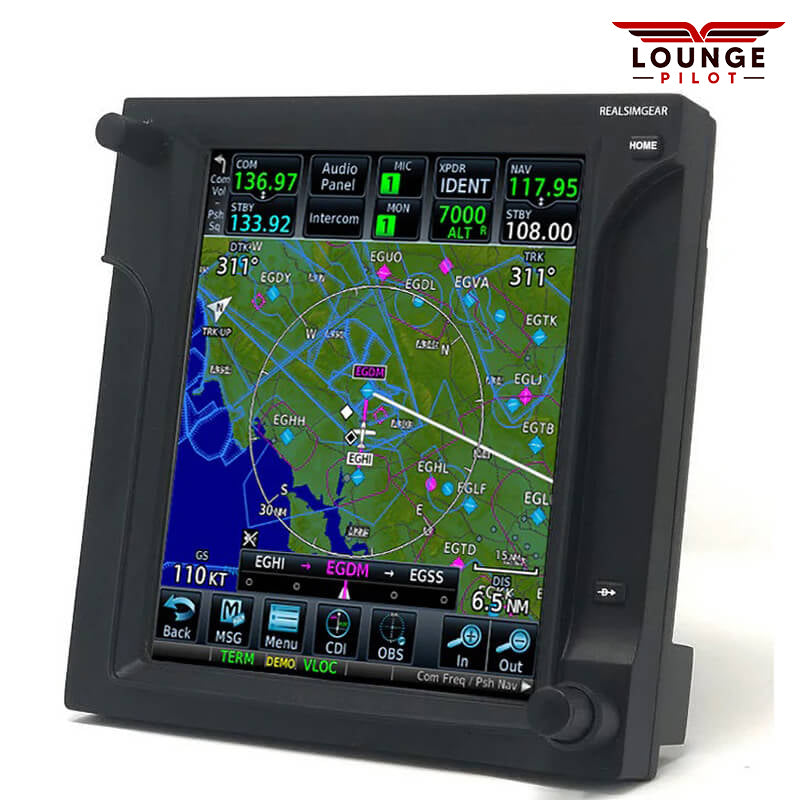 RealSimGear GTN750: Ultimate aviation simulation interface. Replicates Garmin GTN750 with precision. Responsive touchscreen, no mouse controls needed. Compatible with virtual ATC services. High-quality LCD display, easy setup. Fully functional knobs and buttons for realism. Compatible with XPlane, Prepar3D, FSX Steam Edition (Windows only). Authentic cockpit dimensions. Elevate your simulation experience.