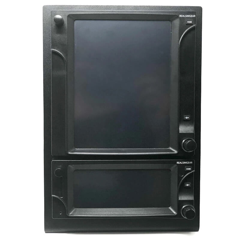 RealSimGear GTN750 and GTN650 Bundle: Ultimate package for home flight simulators. Features include integrated touch screen, fully assembled and enclosed design, functional knobs and buttons, quick comm radio frequency changes, and desktop or panel mount options. Ideal for learning instrument flying procedures with virtual ATC.