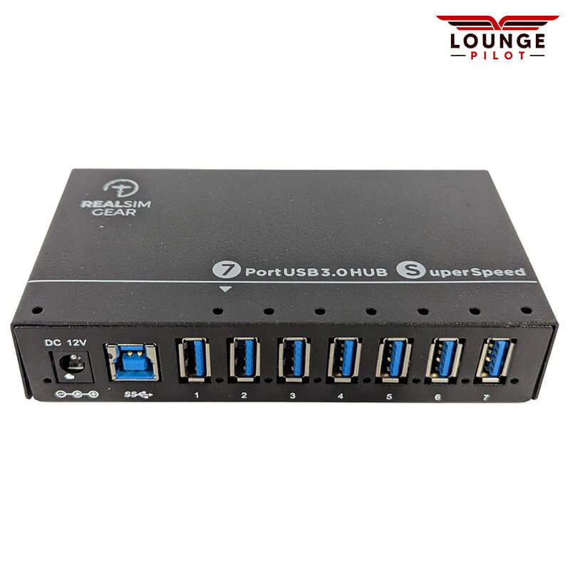 Loungepilot - RealSimGear Industrial 7 Port USB3 Hub