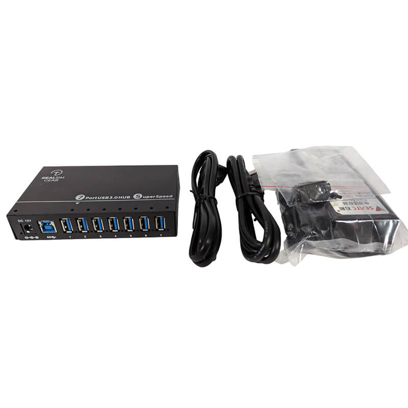 Loungepilot - RealSimGear Industrial 7 Port USB3 Hub