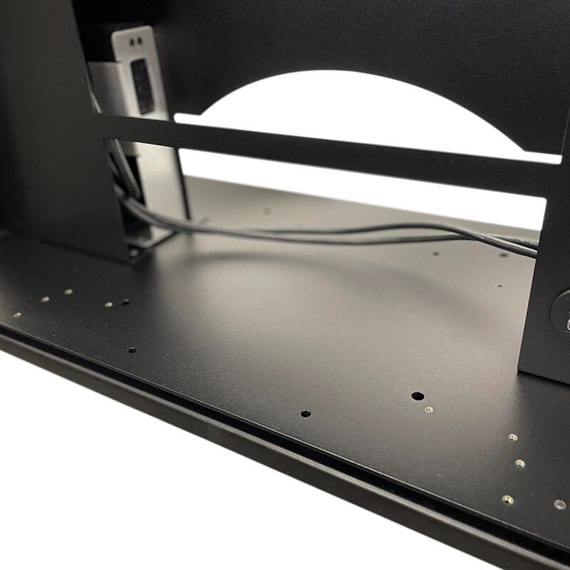  The RealSimGear Modular Panel System offers a stable, fully enclosed base for flight sim avionics without desk clamps. It includes a USB hub, power cables, and a USB to HDMI adapter, needing just one USB3 and power connection. The front panel is swappable with options like G1000, TBM, and custom layouts. A front-mounted power switch, RGB LED lighting, and dual USB socket provide easy power control, device connections, and iPad charging when using ForeFlight.