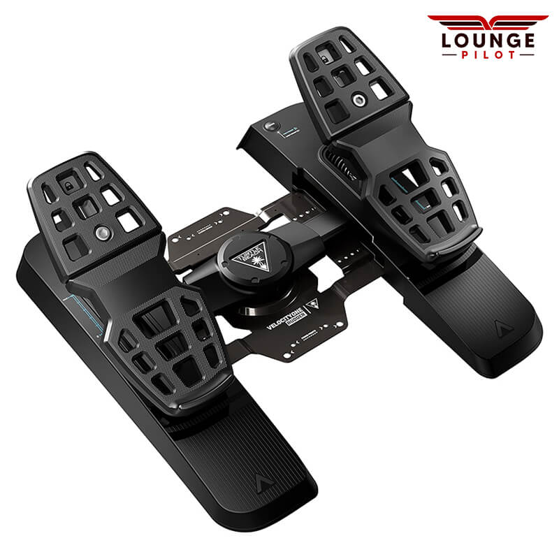 Turtle Beach VelocityOne Rudder Pedals: Elevate flight simulation with smooth control, adjustable brakes, swappable springs, and Xbox Series X/S compatibility. Requires VelocityOne Flight Control System for Xbox. 