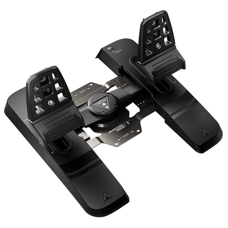 Turtle Beach VelocityOne Rudder Pedals: Elevate flight simulation with smooth control, adjustable brakes, swappable springs, and Xbox Series X/S compatibility. Requires VelocityOne Flight Control System for Xbox. 