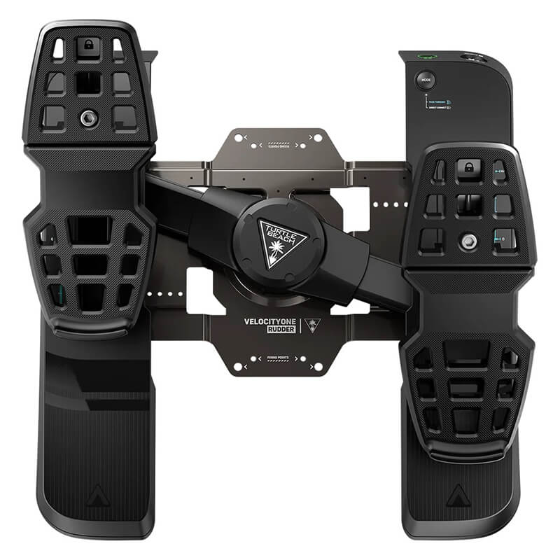 Turtle Beach VelocityOne Rudder Pedals: Elevate flight simulation with smooth control, adjustable brakes, swappable springs, and Xbox Series X/S compatibility. Requires VelocityOne Flight Control System for Xbox. 