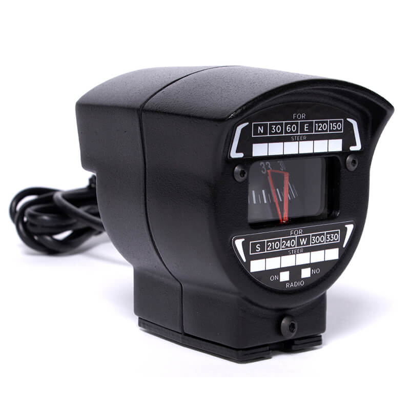 VirtualFly Composs Flight Simulation Compass: A high-quality replica of an aviation compass. It features analog backlighting, sturdy metal construction, Plug&Fly setup, USB connectivity, and compatibility with MSFS, Prepar3D, and XPlane11. Mounting is easy on any surface. Key features: full metal construction, Plug&Fly setup, adjustable backlight, customizable deviation cards, and USB connectivity.