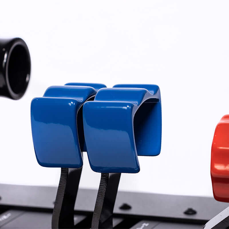 Introducing the VirtualFly TQ6 Plus Throttle for Flight Simulation. Essential features like controllable reverse thrust, propeller feathering, and cut-off mixture functions ensure precise control. Adjustable traveling touch-on levers enhance responsiveness. Hall effect magnetic sensors promise durability. Compatible with MSFS, P3D, X-Plane. All-metal construction, USB connectivity. Effort adjustment for fine-tuning sensitivity. Dimensions: Length: 125.4 mm, Width: 226 mm, Height: 172.5 mm.